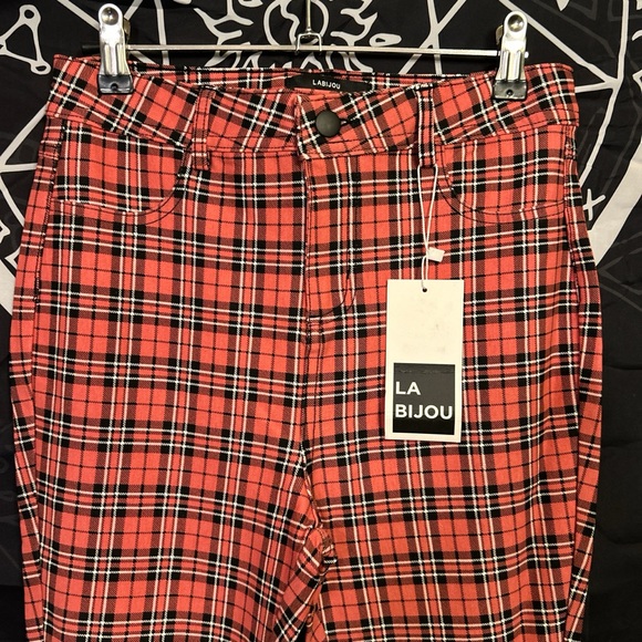 !La Bijou High Waisted Plaid Bell Bottoms Sold Out!! - Picture 7 of 9